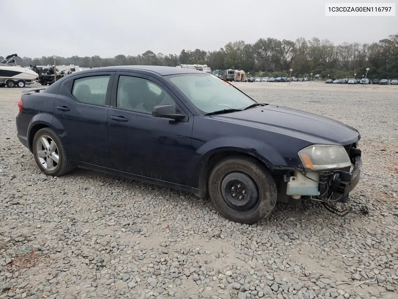 2014 Dodge Avenger Se VIN: 1C3CDZAG0EN116797 Lot: 77863874