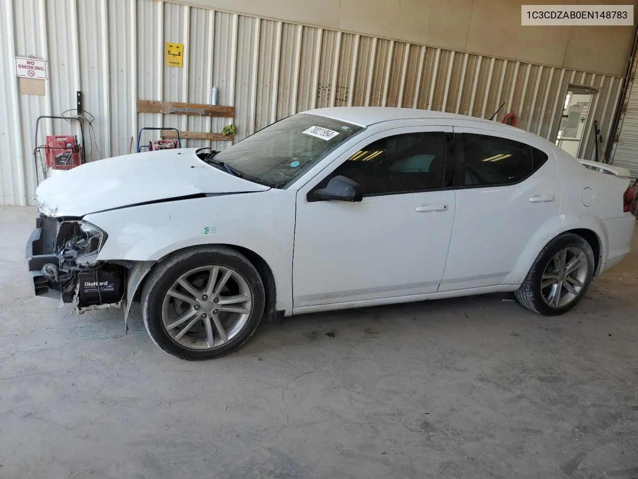 2014 Dodge Avenger Se VIN: 1C3CDZAB0EN148783 Lot: 78021854