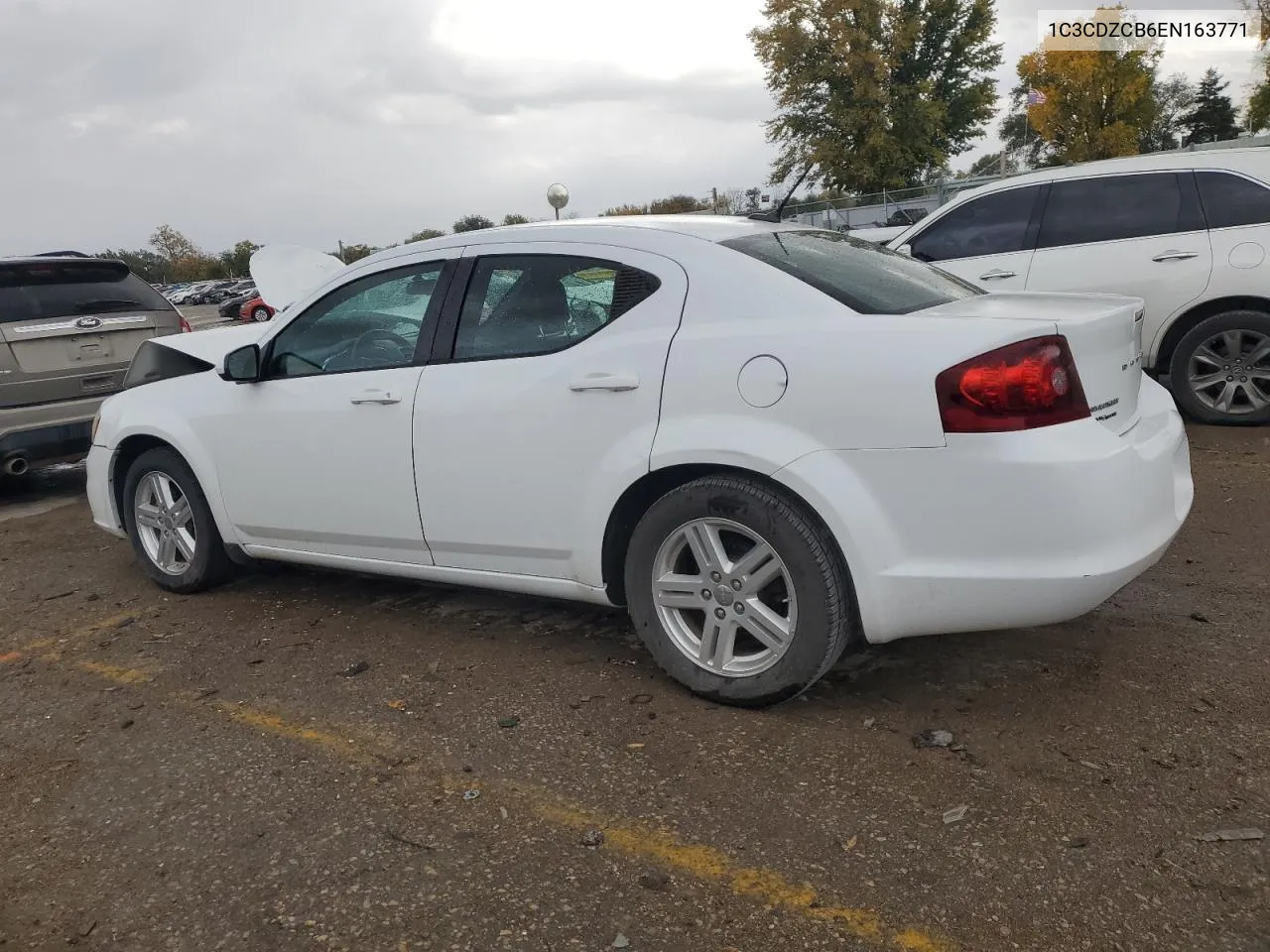 2014 Dodge Avenger Sxt VIN: 1C3CDZCB6EN163771 Lot: 78311104