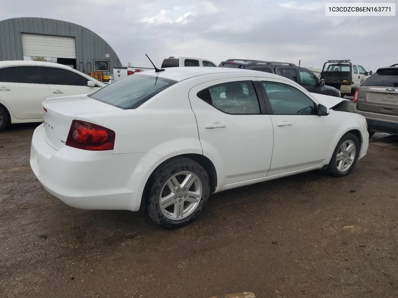 2014 Dodge Avenger Sxt VIN: 1C3CDZCB6EN163771 Lot: 78311104