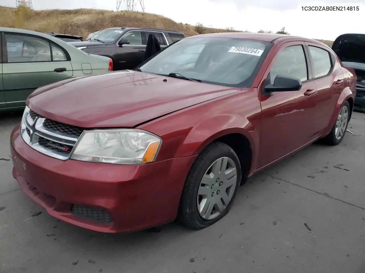 2014 Dodge Avenger Se VIN: 1C3CDZAB0EN214815 Lot: 79030264