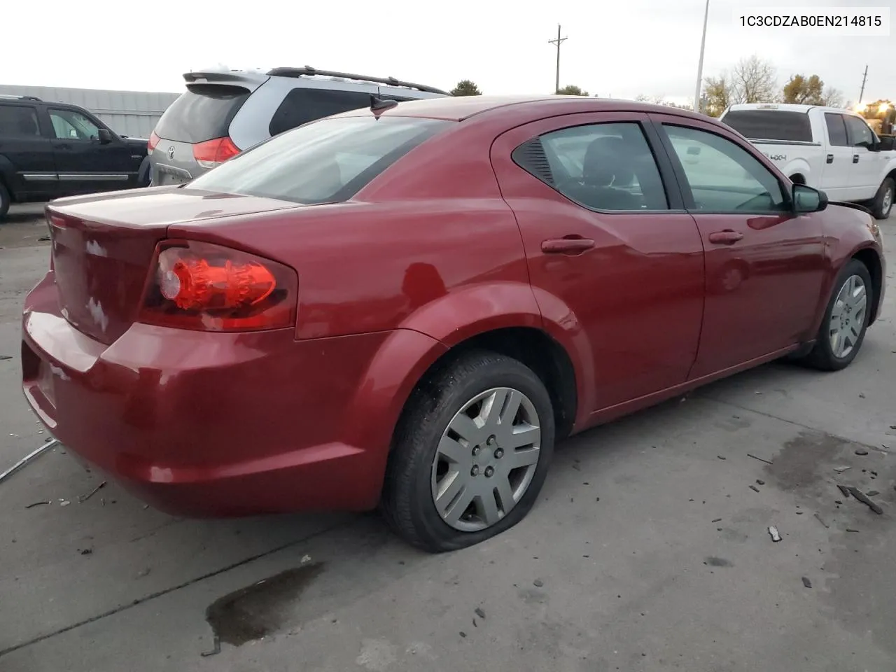 2014 Dodge Avenger Se VIN: 1C3CDZAB0EN214815 Lot: 79030264