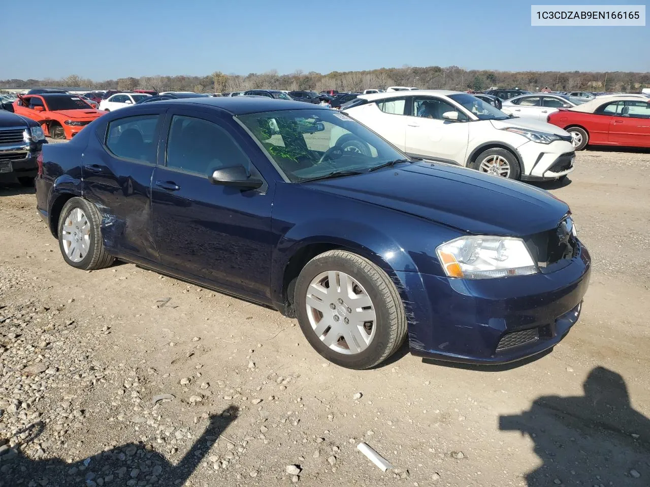 2014 Dodge Avenger Se VIN: 1C3CDZAB9EN166165 Lot: 79539174