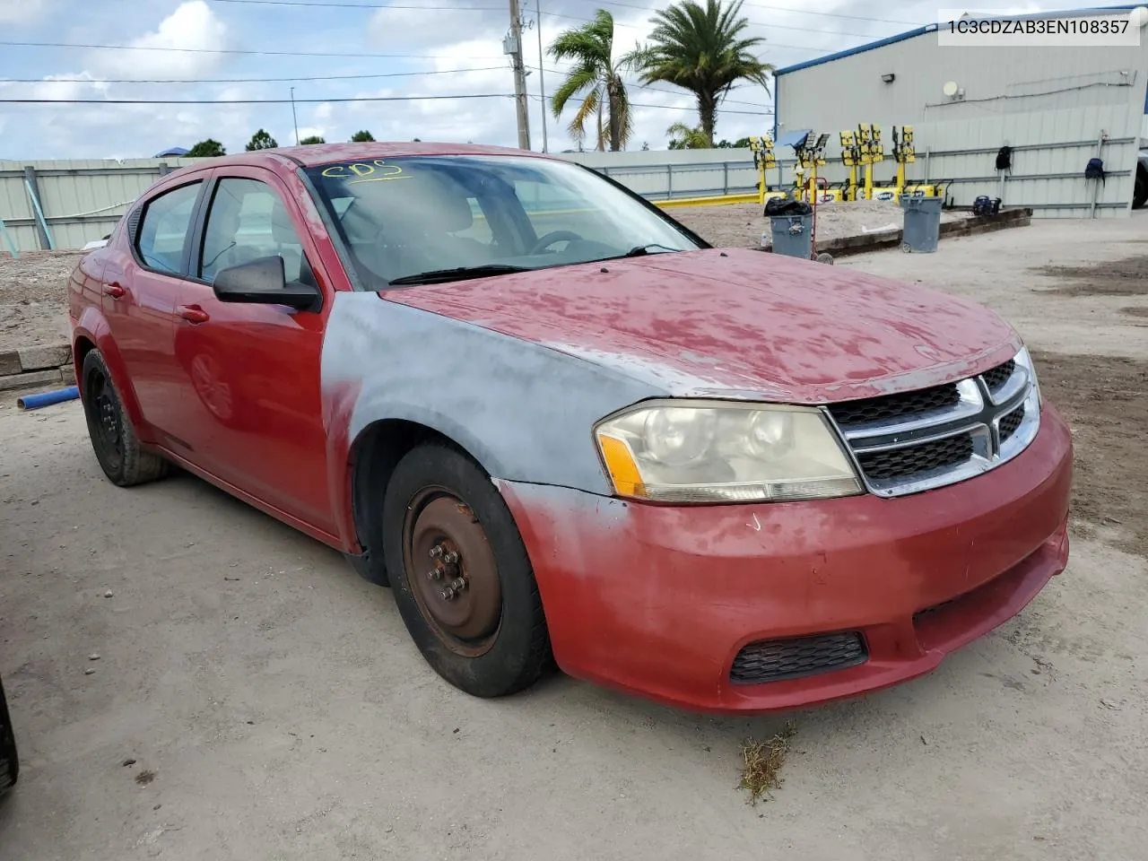 2014 Dodge Avenger Se VIN: 1C3CDZAB3EN108357 Lot: 79548064