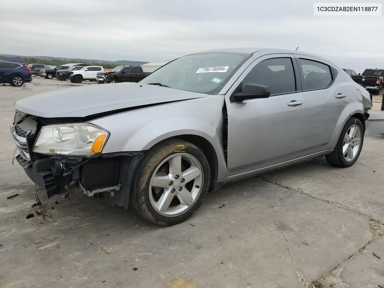 2014 Dodge Avenger Se VIN: 1C3CDZAB2EN118877 Lot: 79675694