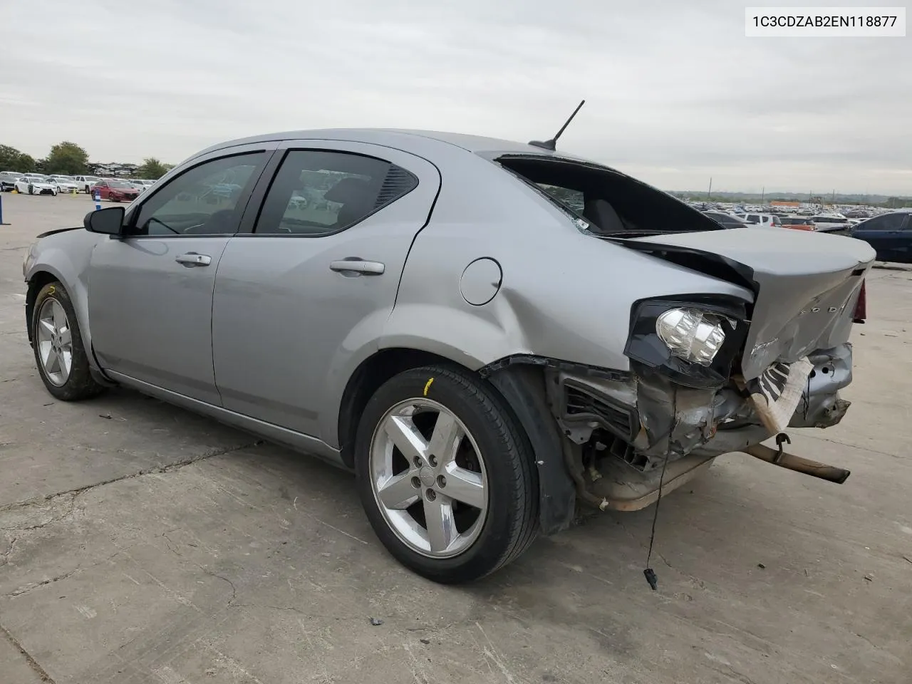 2014 Dodge Avenger Se VIN: 1C3CDZAB2EN118877 Lot: 79675694