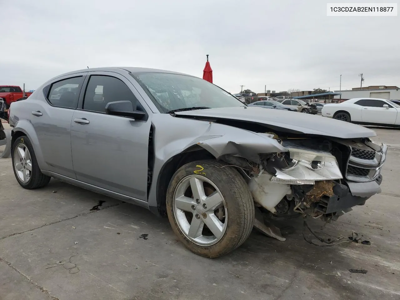 2014 Dodge Avenger Se VIN: 1C3CDZAB2EN118877 Lot: 79675694