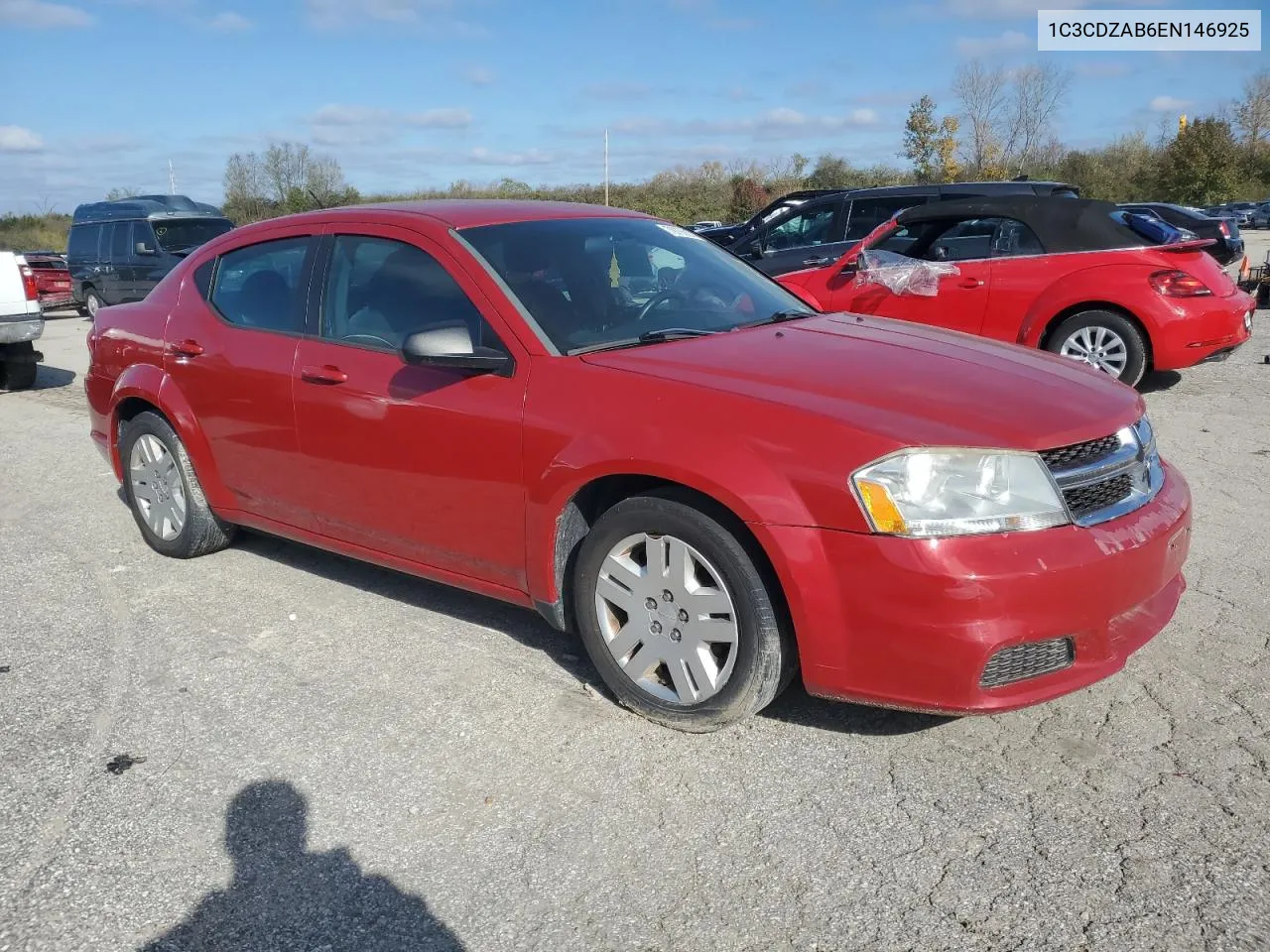 2014 Dodge Avenger Se VIN: 1C3CDZAB6EN146925 Lot: 79765634