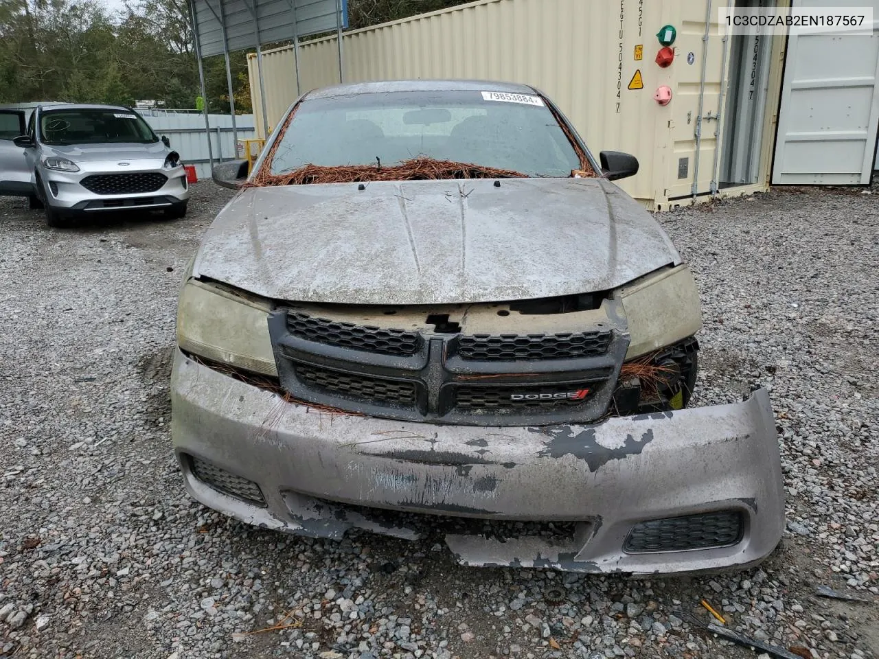 2014 Dodge Avenger Se VIN: 1C3CDZAB2EN187567 Lot: 79853884