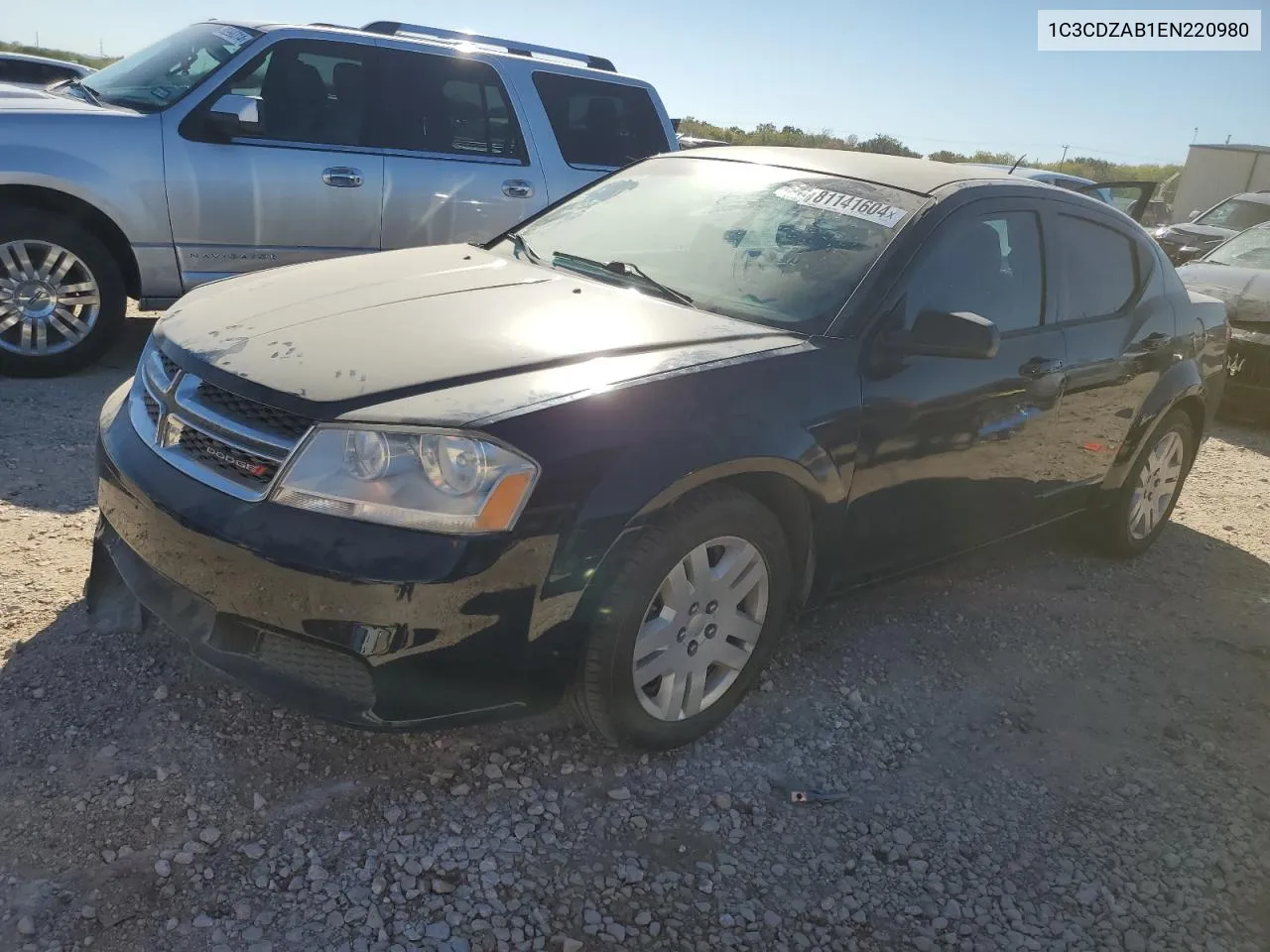 2014 Dodge Avenger Se VIN: 1C3CDZAB1EN220980 Lot: 81141604