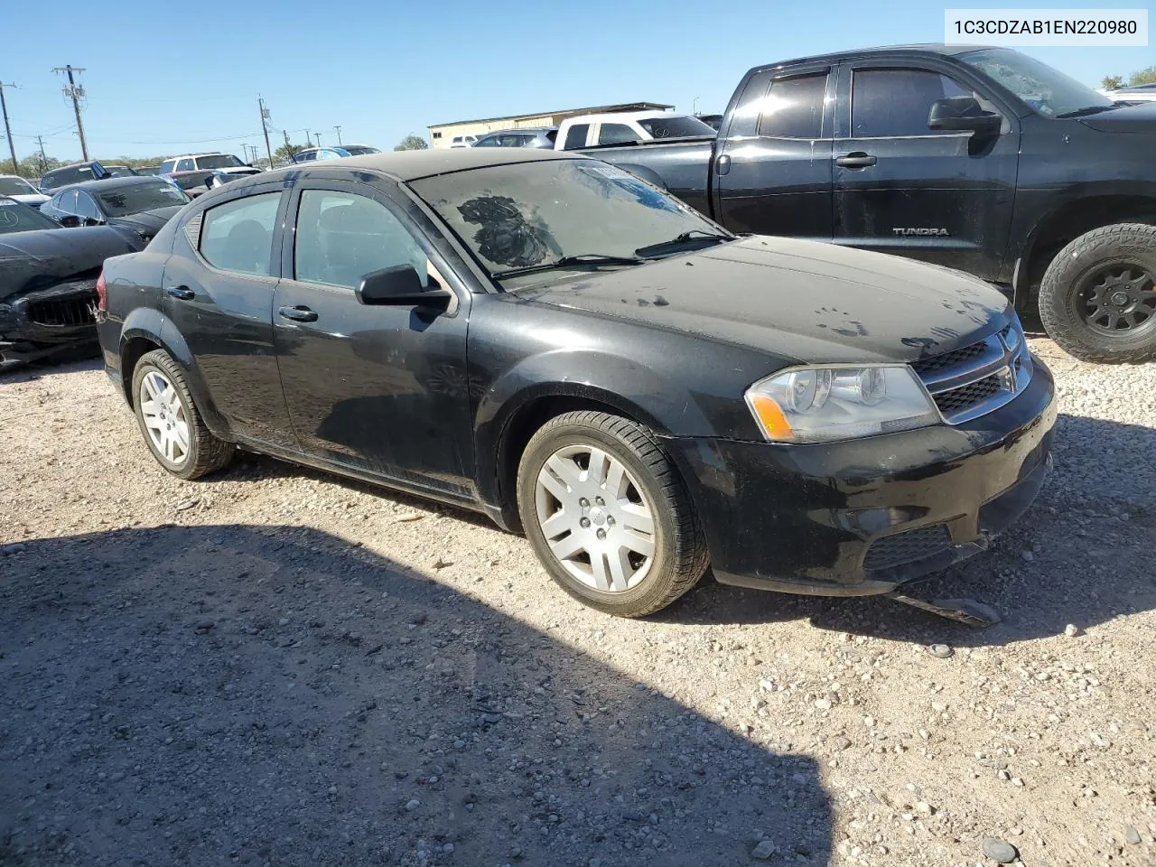 2014 Dodge Avenger Se VIN: 1C3CDZAB1EN220980 Lot: 81141604