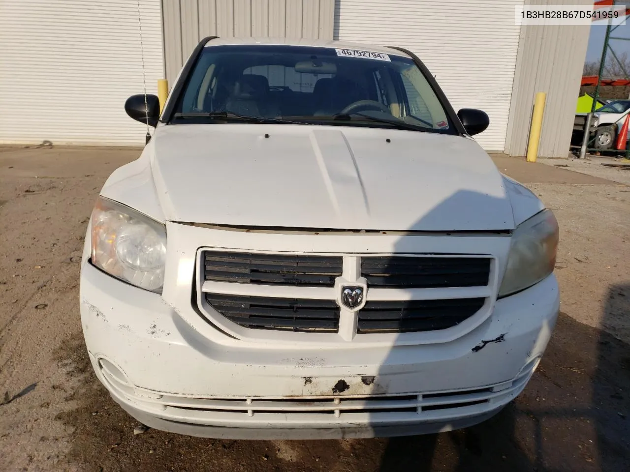 2007 Dodge Caliber VIN: 1B3HB28B67D541959 Lot: 46792794