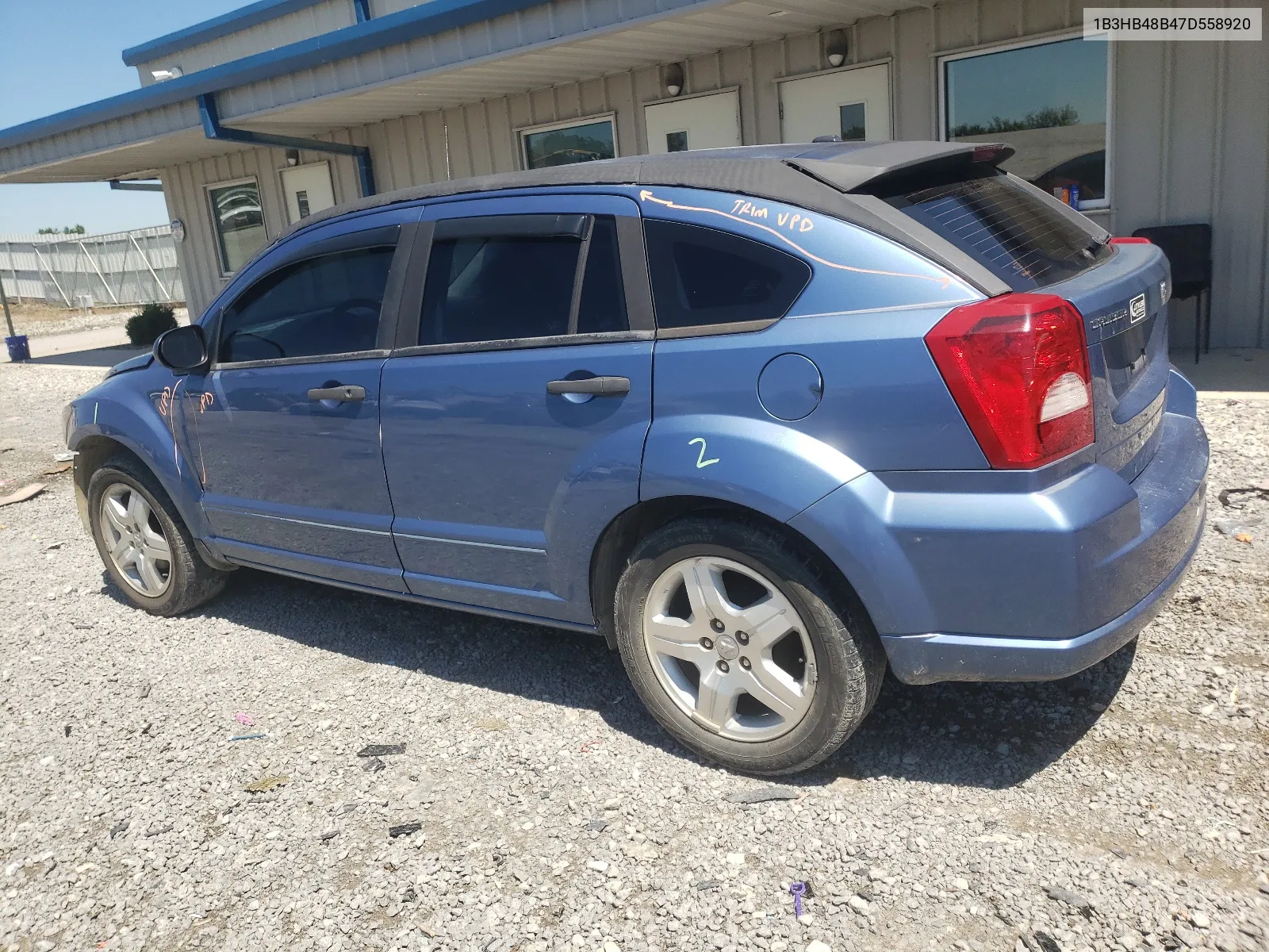 2007 Dodge Caliber Sxt VIN: 1B3HB48B47D558920 Lot: 61057924