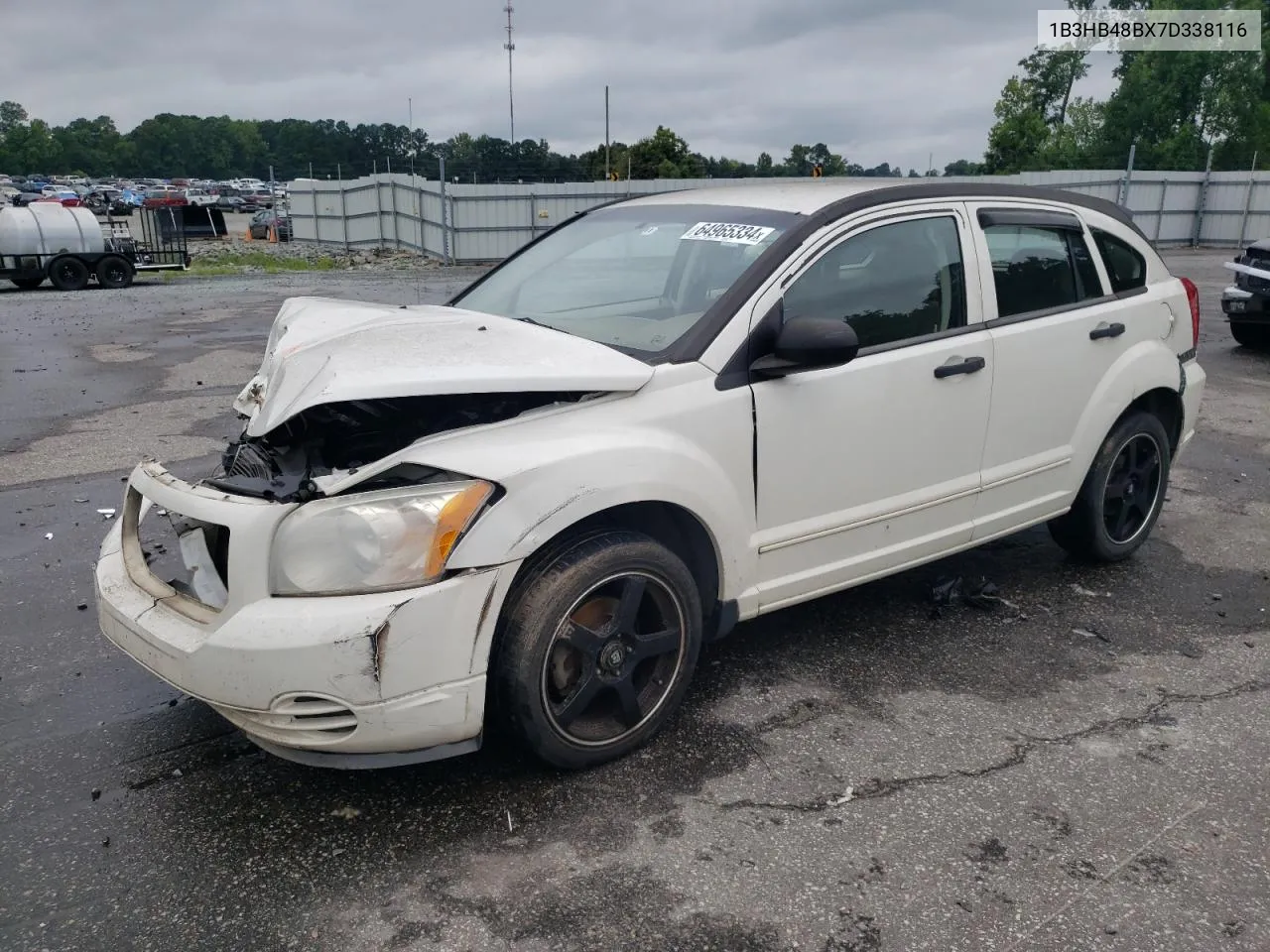 2007 Dodge Caliber Sxt VIN: 1B3HB48BX7D338116 Lot: 64965334