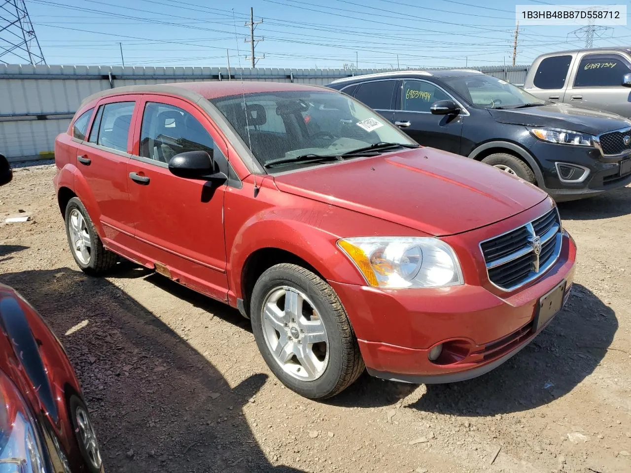 2007 Dodge Caliber Sxt VIN: 1B3HB48B87D558712 Lot: 70150524