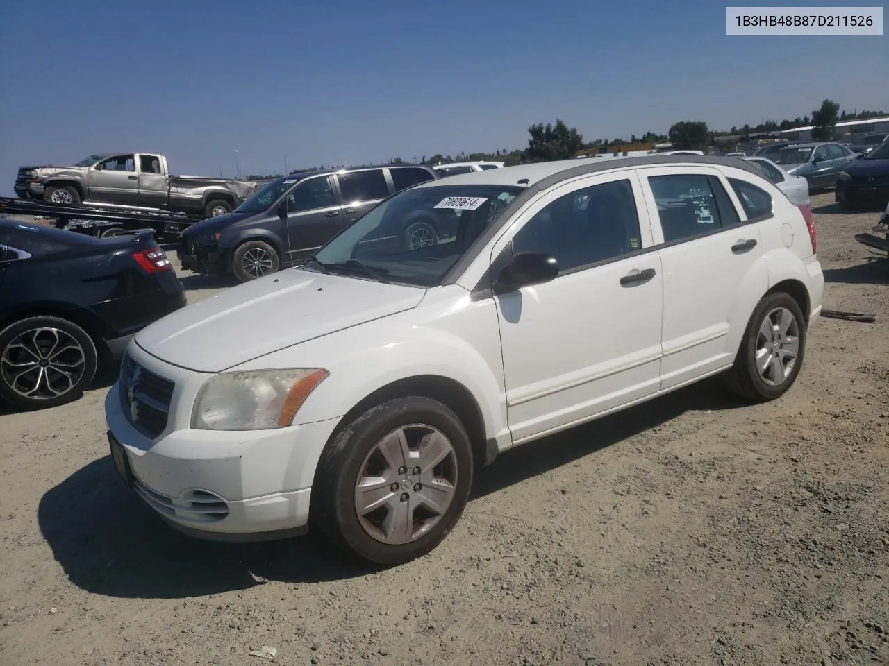 2007 Dodge Caliber Sxt VIN: 1B3HB48B87D211526 Lot: 70609614