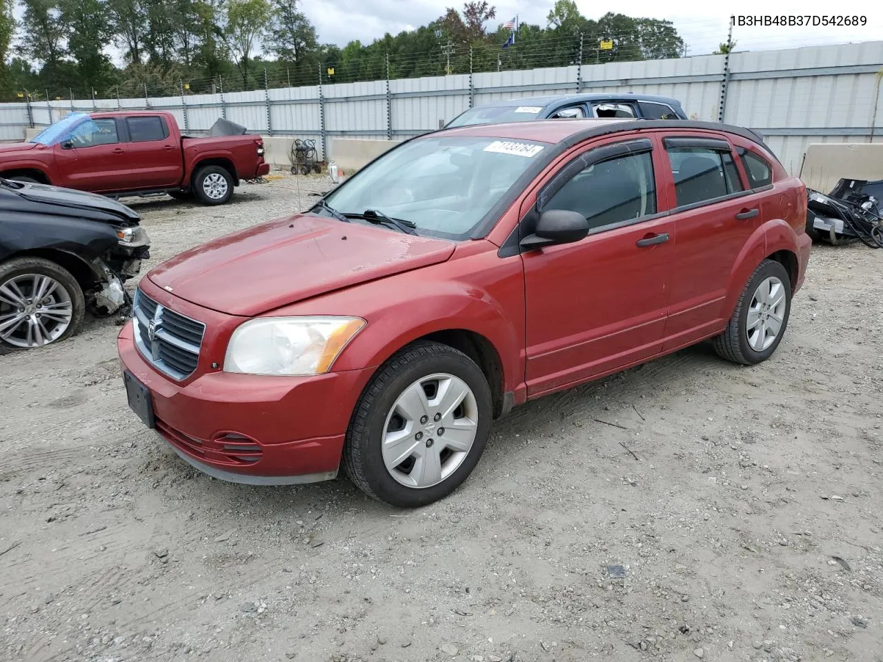 2007 Dodge Caliber Sxt VIN: 1B3HB48B37D542689 Lot: 71133764