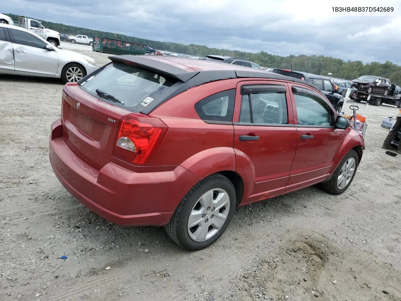 2007 Dodge Caliber Sxt VIN: 1B3HB48B37D542689 Lot: 71133764