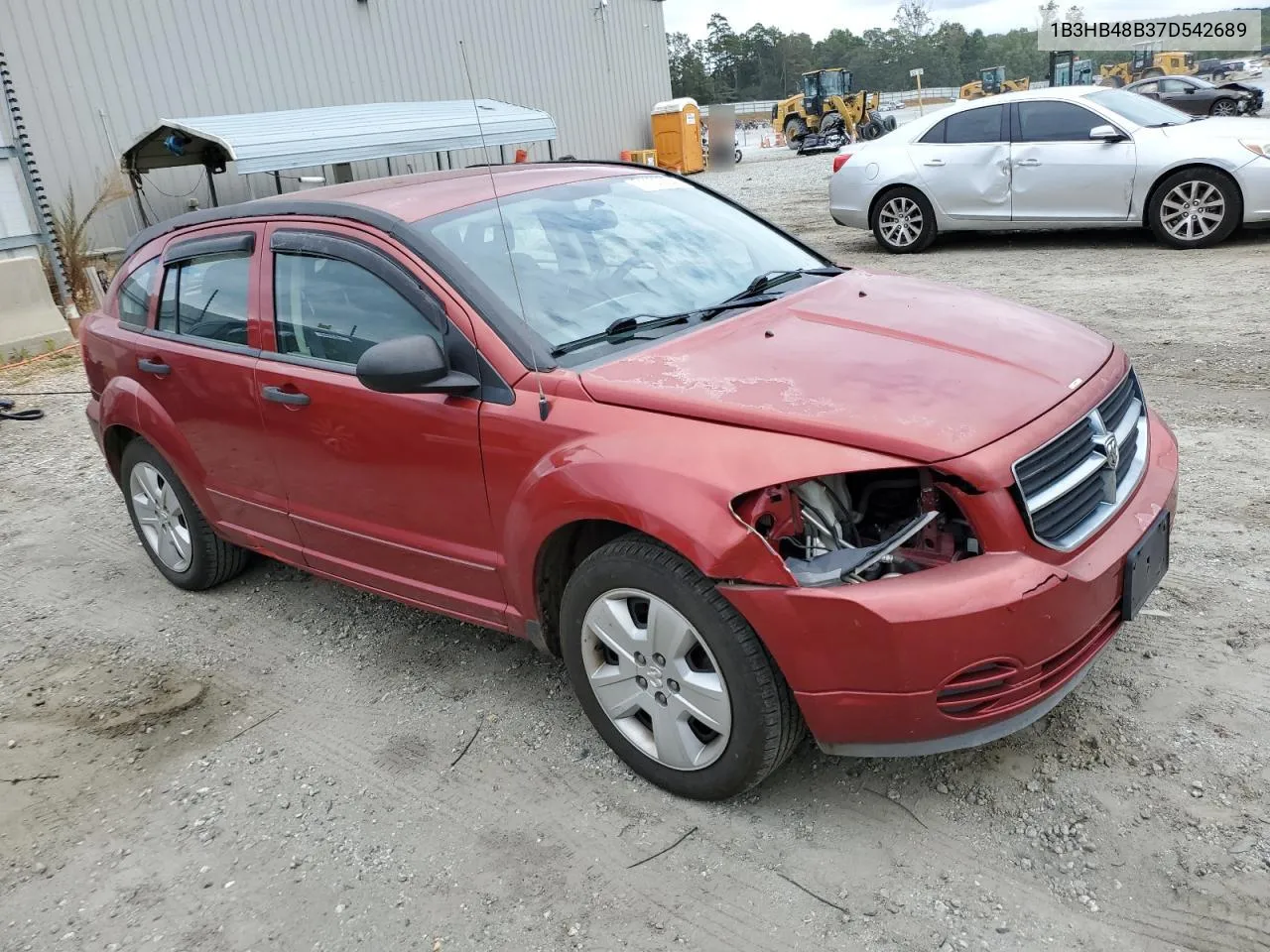 2007 Dodge Caliber Sxt VIN: 1B3HB48B37D542689 Lot: 71133764