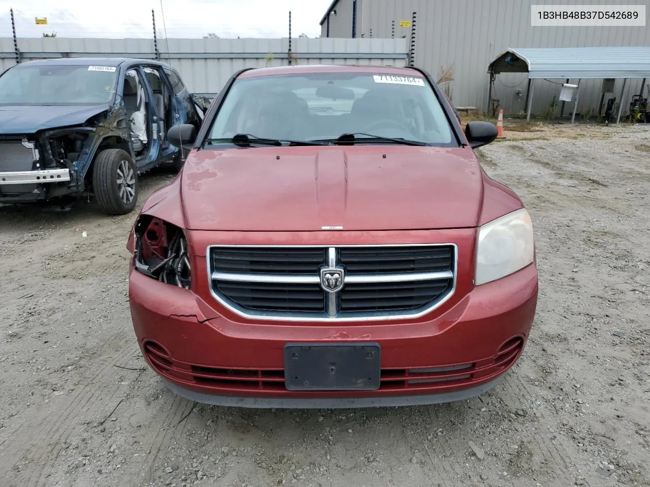 2007 Dodge Caliber Sxt VIN: 1B3HB48B37D542689 Lot: 71133764