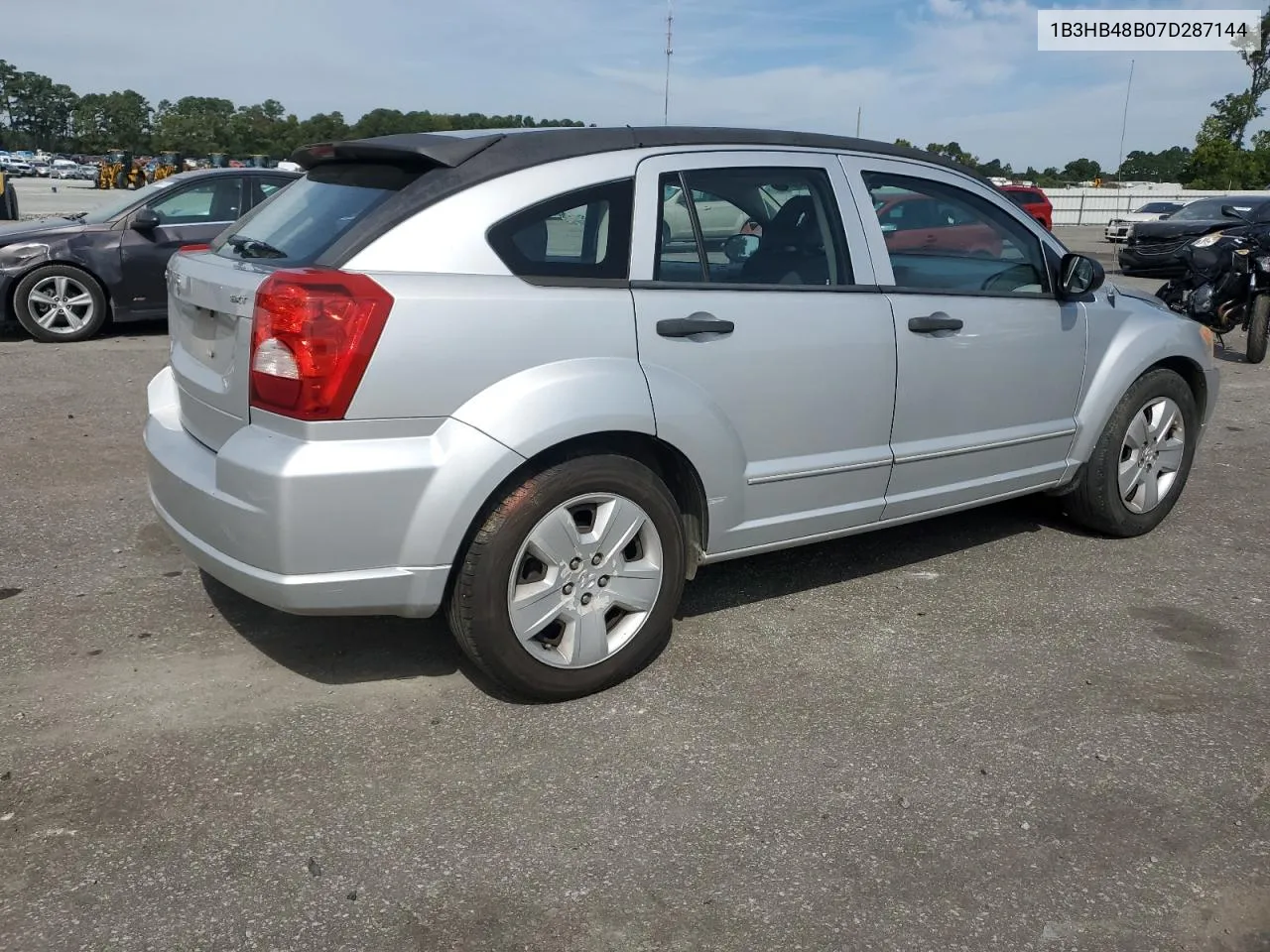 2007 Dodge Caliber Sxt VIN: 1B3HB48B07D287144 Lot: 71243004