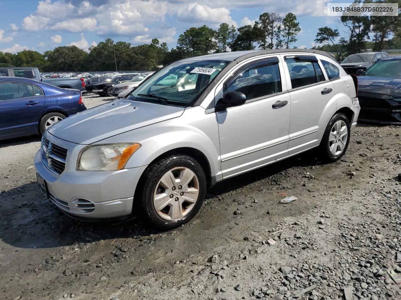 2007 Dodge Caliber Sxt VIN: 1B3JB48B37D502226 Lot: 71959834