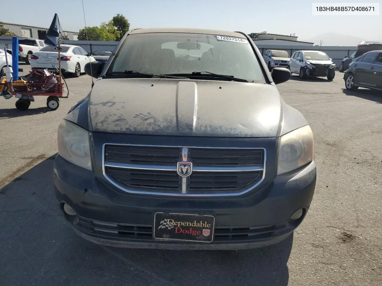 2007 Dodge Caliber Sxt VIN: 1B3HB48B57D408671 Lot: 72037514