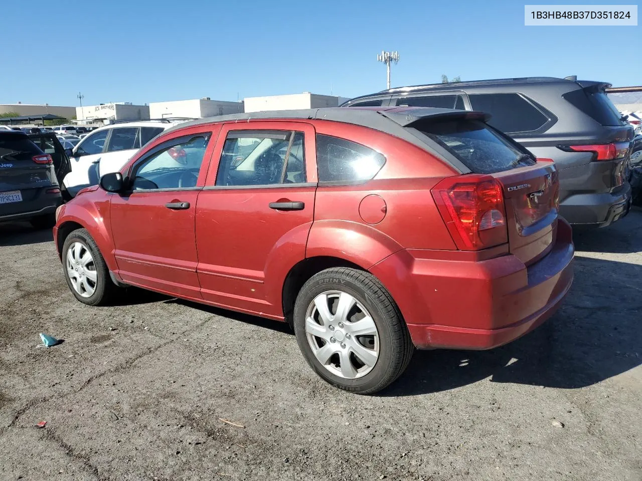 2007 Dodge Caliber Sxt VIN: 1B3HB48B37D351824 Lot: 72861014