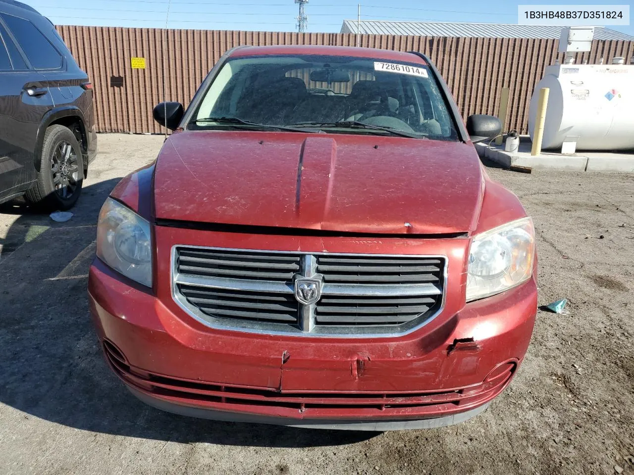 2007 Dodge Caliber Sxt VIN: 1B3HB48B37D351824 Lot: 72861014