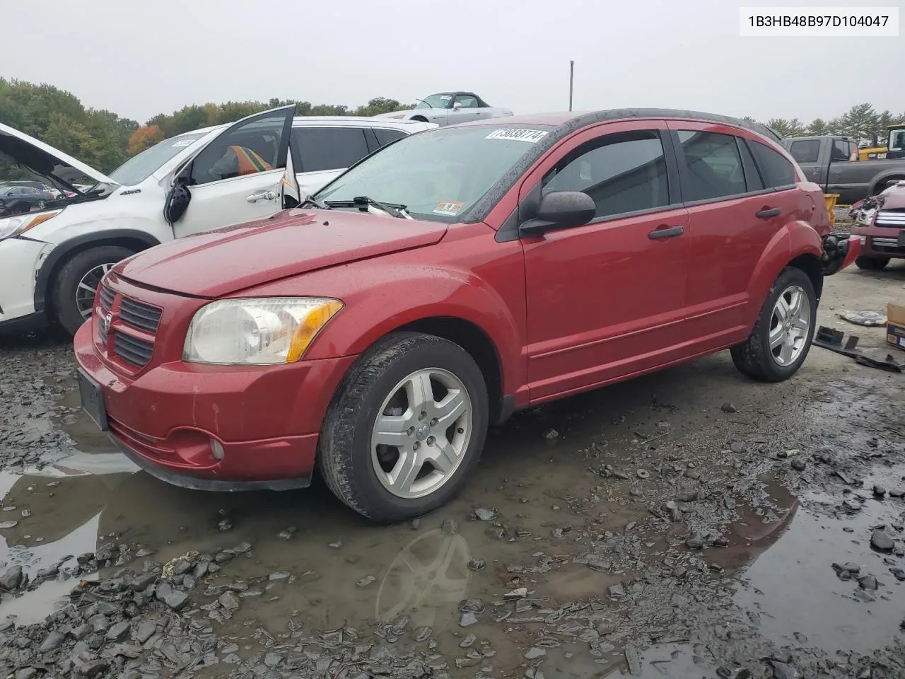 2007 Dodge Caliber Sxt VIN: 1B3HB48B97D104047 Lot: 73038774