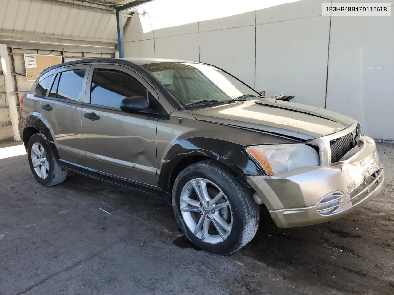 2007 Dodge Caliber Sxt VIN: 1B3HB48B47D115618 Lot: 73484814