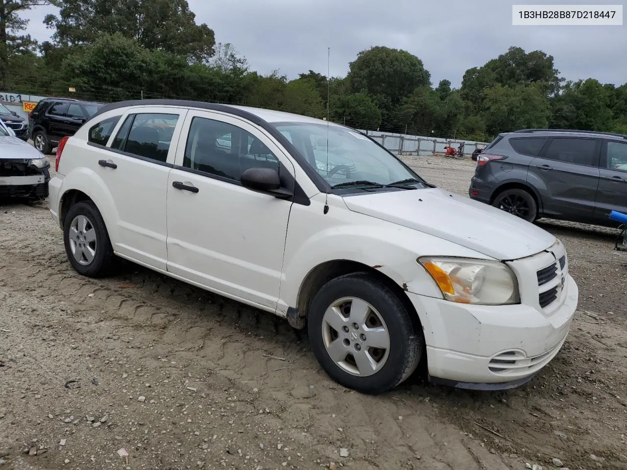 2007 Dodge Caliber VIN: 1B3HB28B87D218447 Lot: 73716694