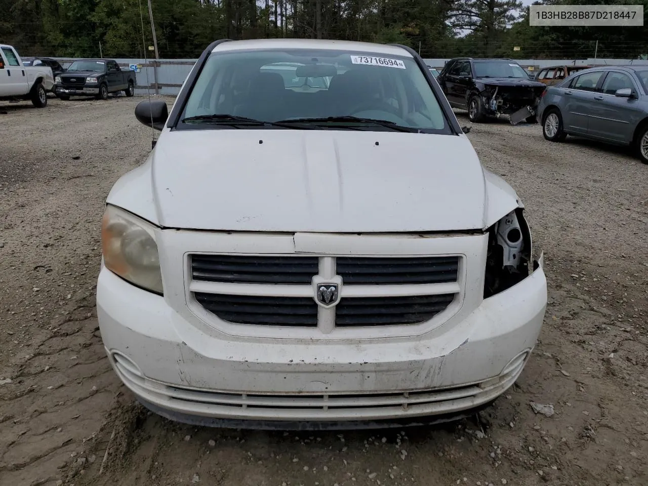 2007 Dodge Caliber VIN: 1B3HB28B87D218447 Lot: 73716694