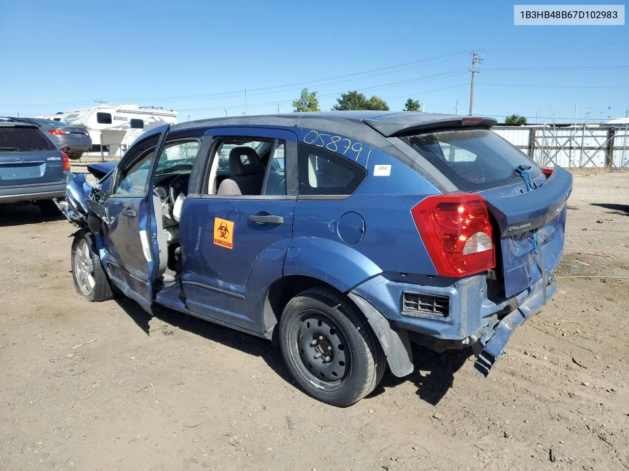 2007 Dodge Caliber Sxt VIN: 1B3HB48B67D102983 Lot: 73764244