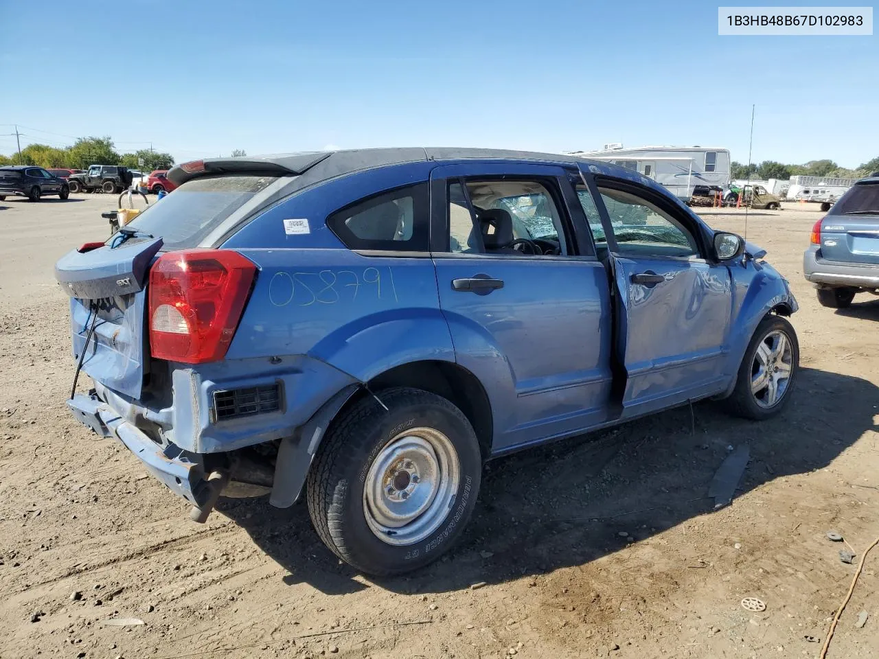 2007 Dodge Caliber Sxt VIN: 1B3HB48B67D102983 Lot: 73764244