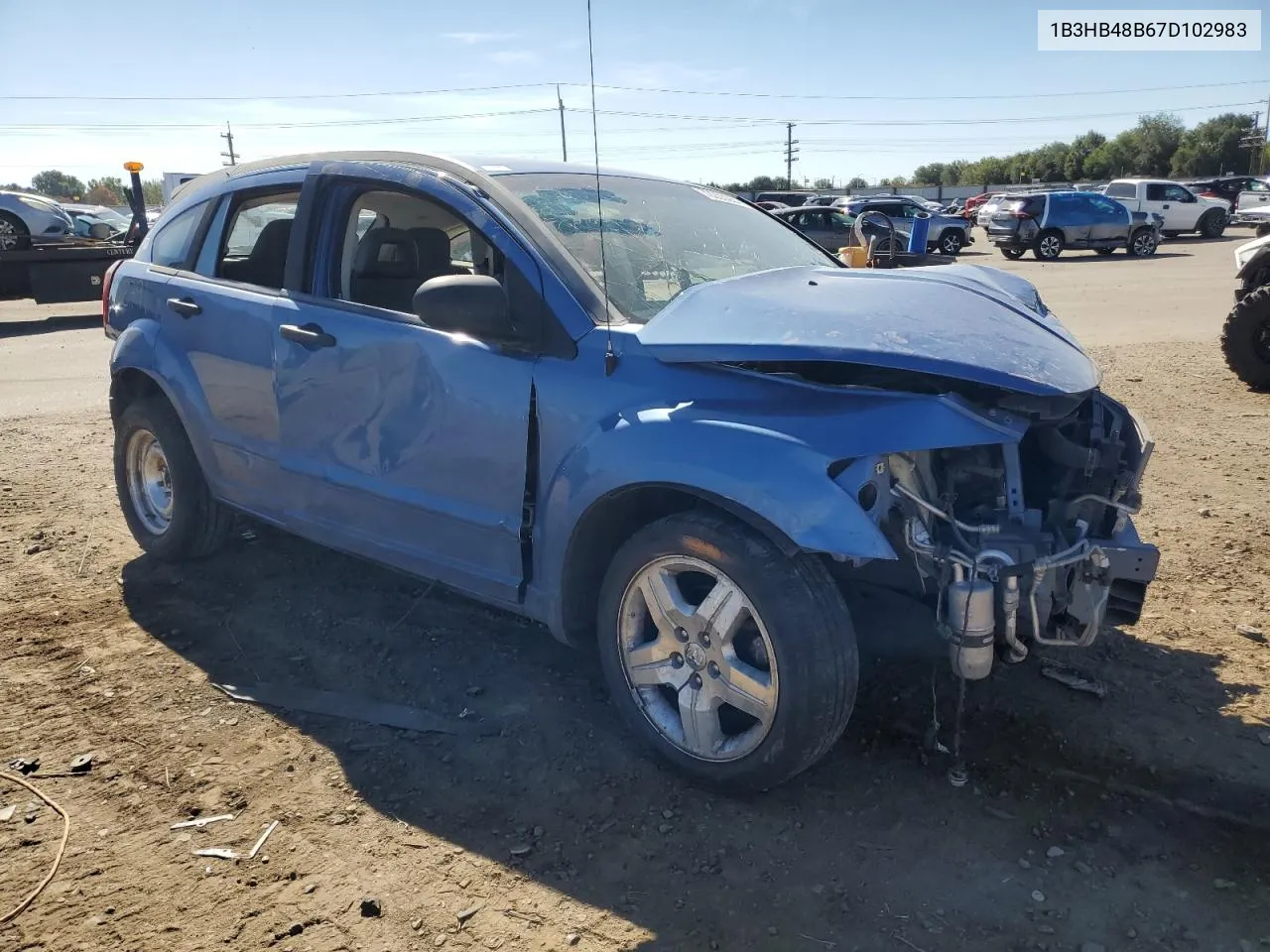 2007 Dodge Caliber Sxt VIN: 1B3HB48B67D102983 Lot: 73764244