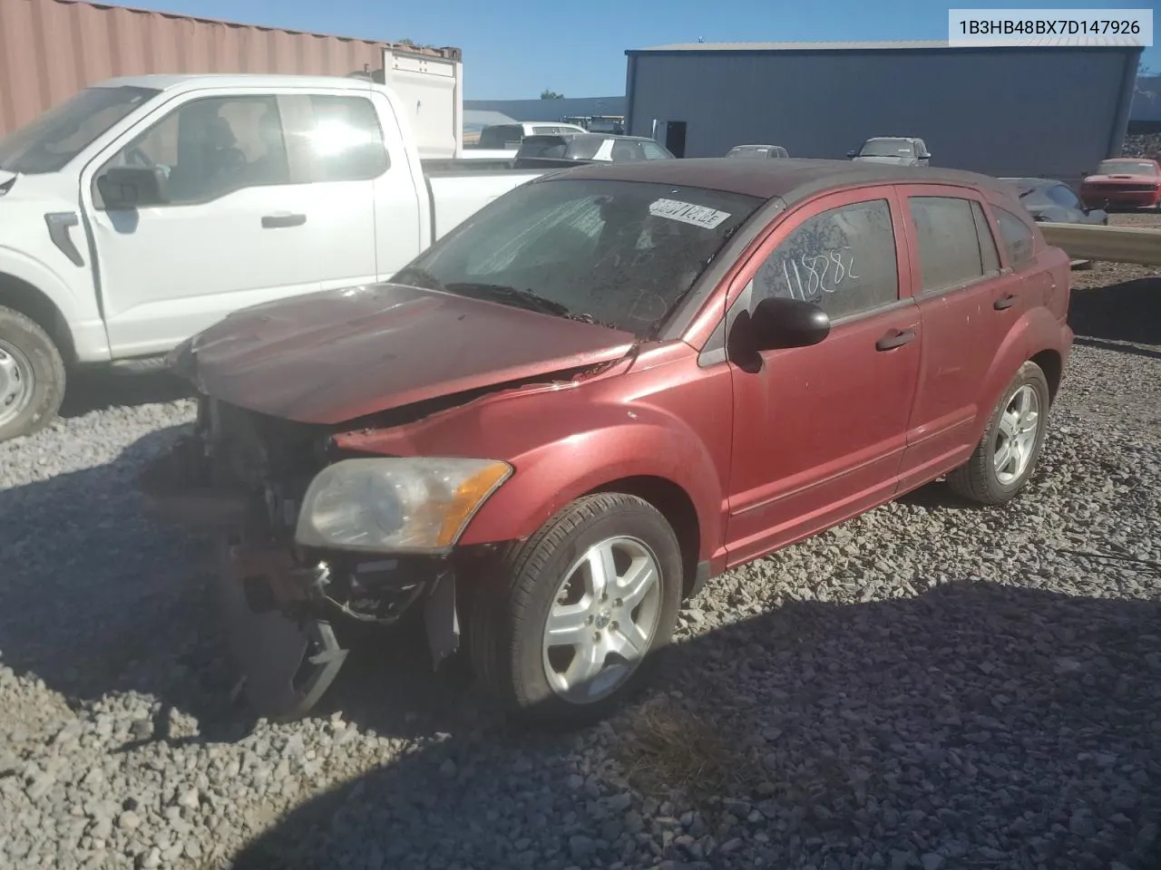 2007 Dodge Caliber Sxt VIN: 1B3HB48BX7D147926 Lot: 74113694