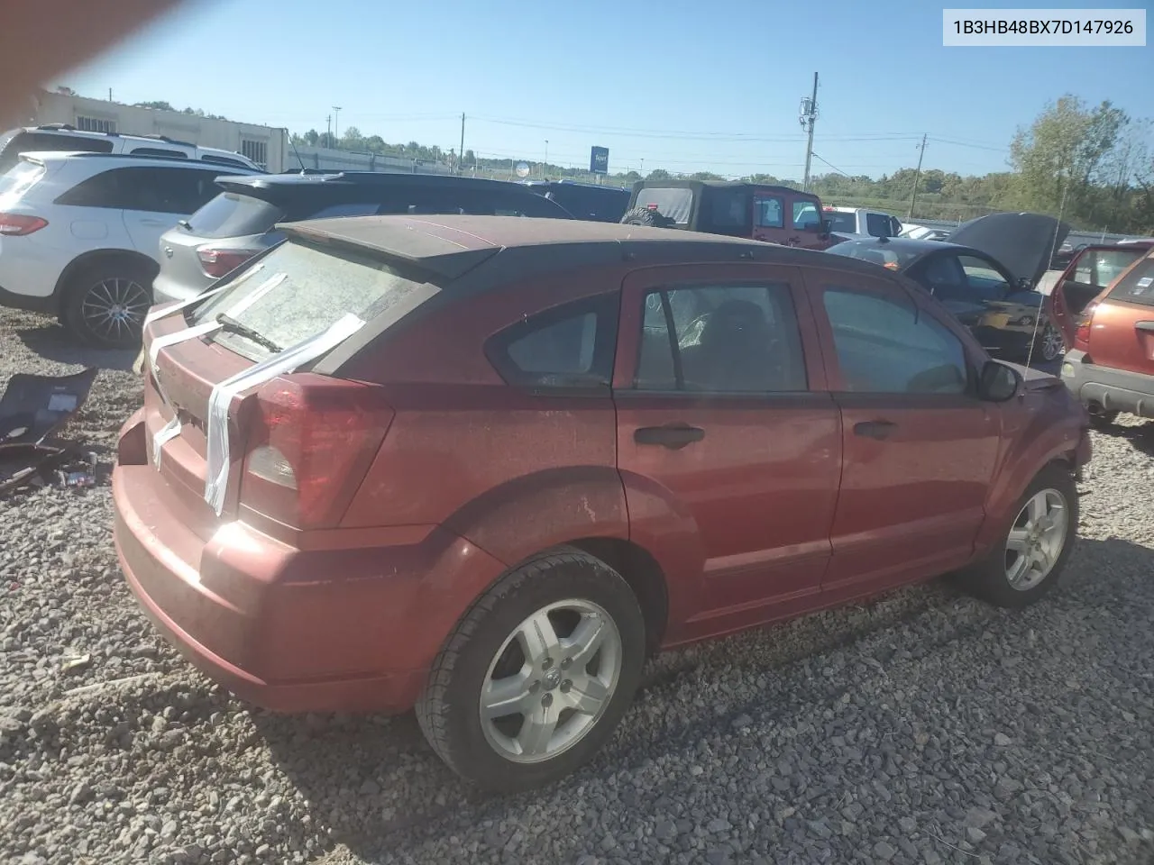 2007 Dodge Caliber Sxt VIN: 1B3HB48BX7D147926 Lot: 74113694