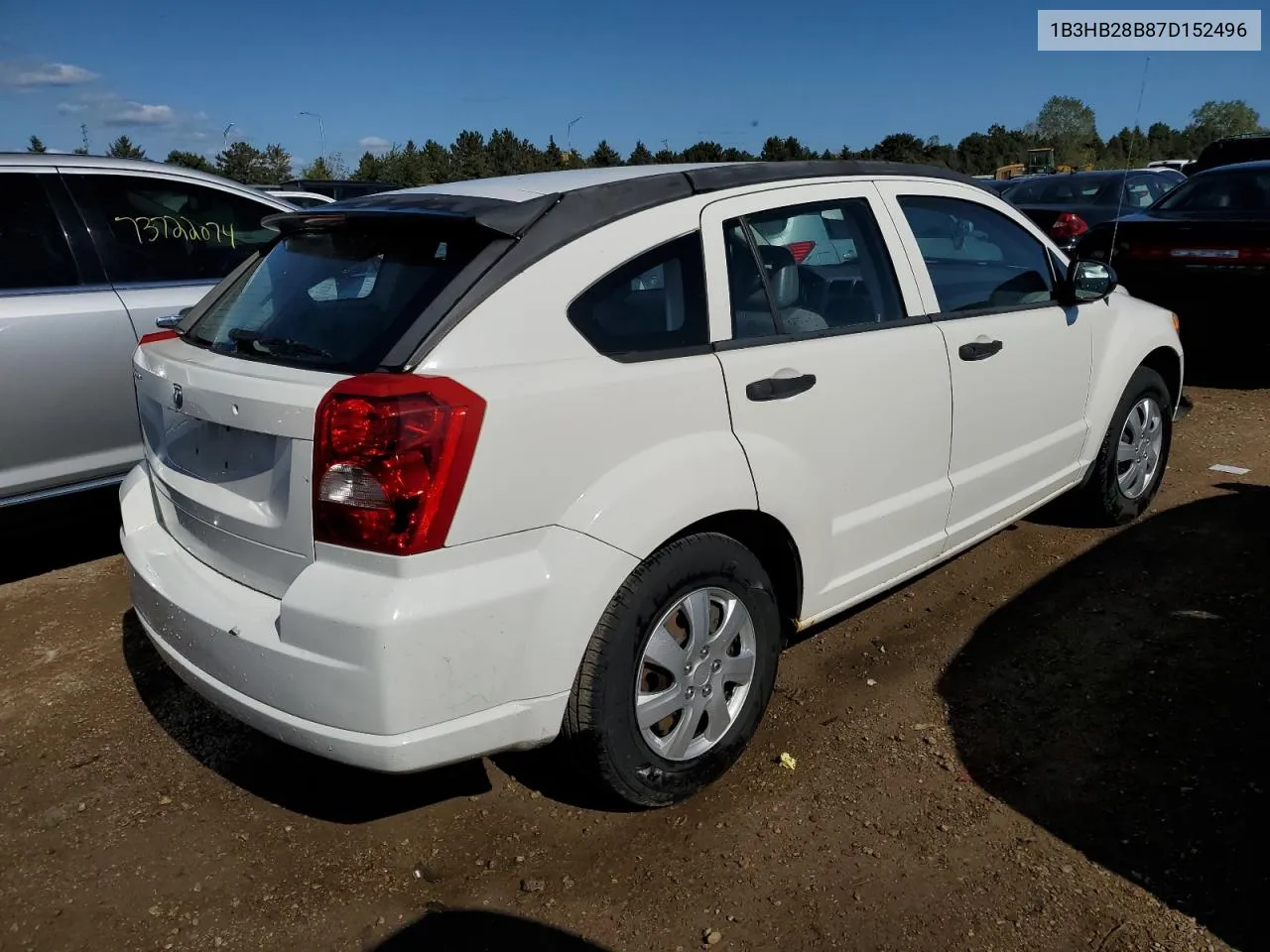 2007 Dodge Caliber VIN: 1B3HB28B87D152496 Lot: 74388774