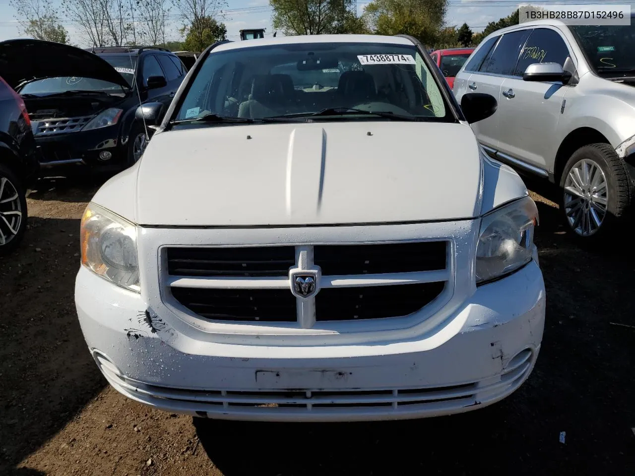 2007 Dodge Caliber VIN: 1B3HB28B87D152496 Lot: 74388774