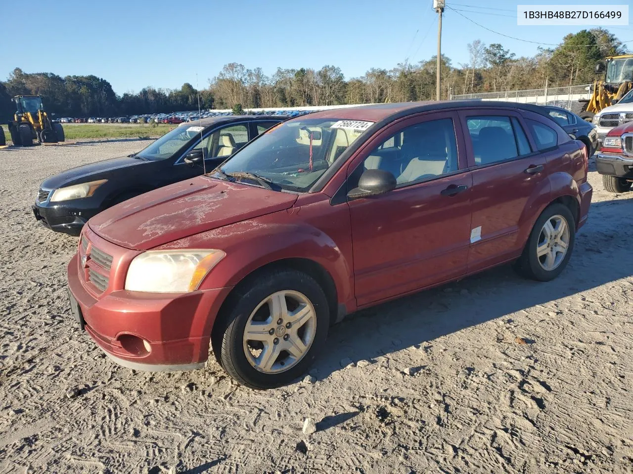 2007 Dodge Caliber Sxt VIN: 1B3HB48B27D166499 Lot: 75667724