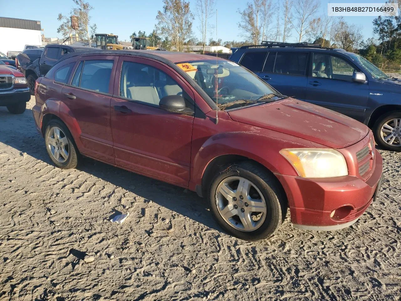 2007 Dodge Caliber Sxt VIN: 1B3HB48B27D166499 Lot: 75667724