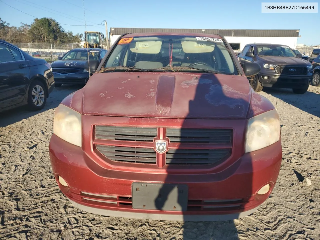 2007 Dodge Caliber Sxt VIN: 1B3HB48B27D166499 Lot: 75667724