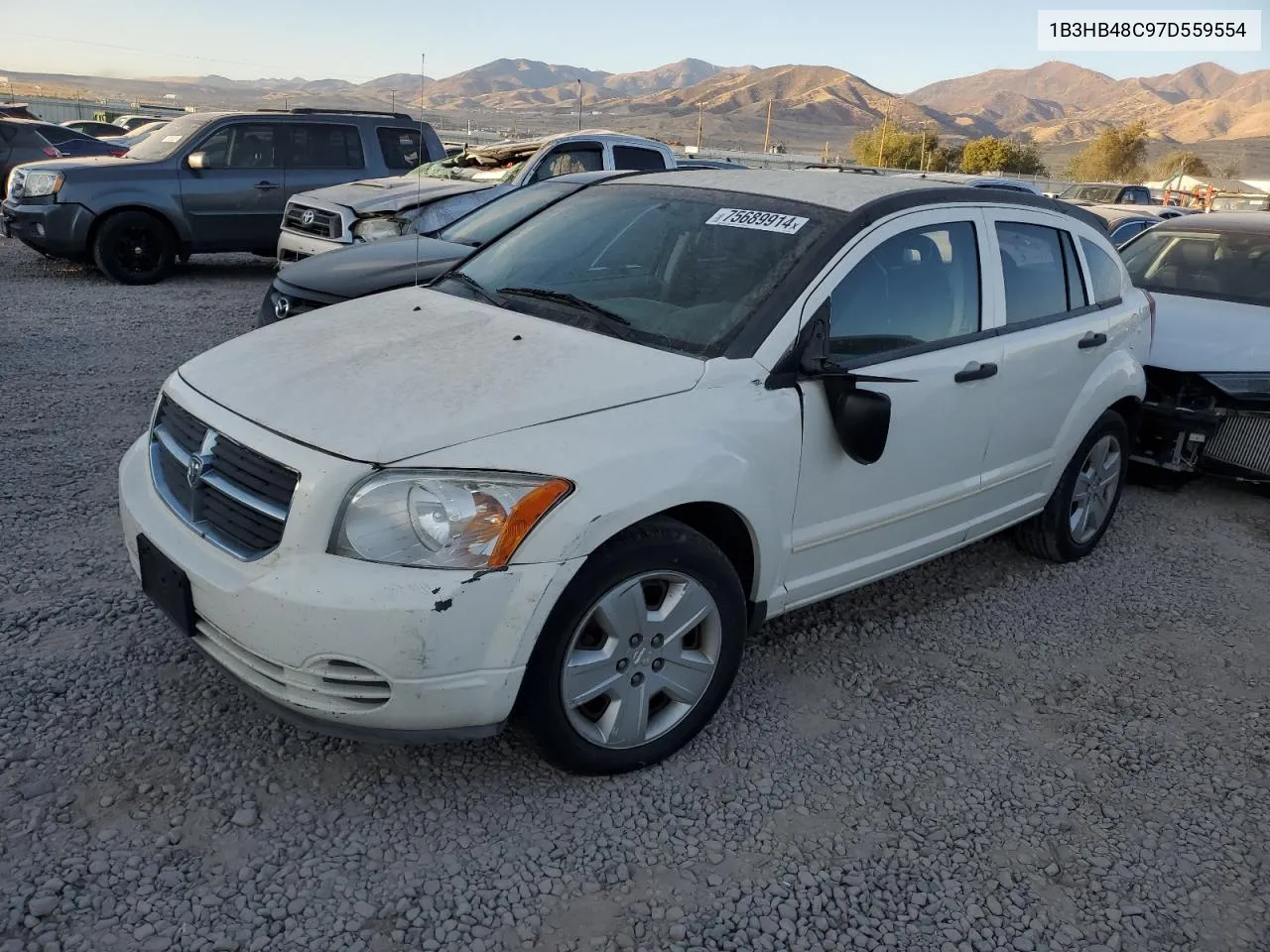 2007 Dodge Caliber Sxt VIN: 1B3HB48C97D559554 Lot: 75689914