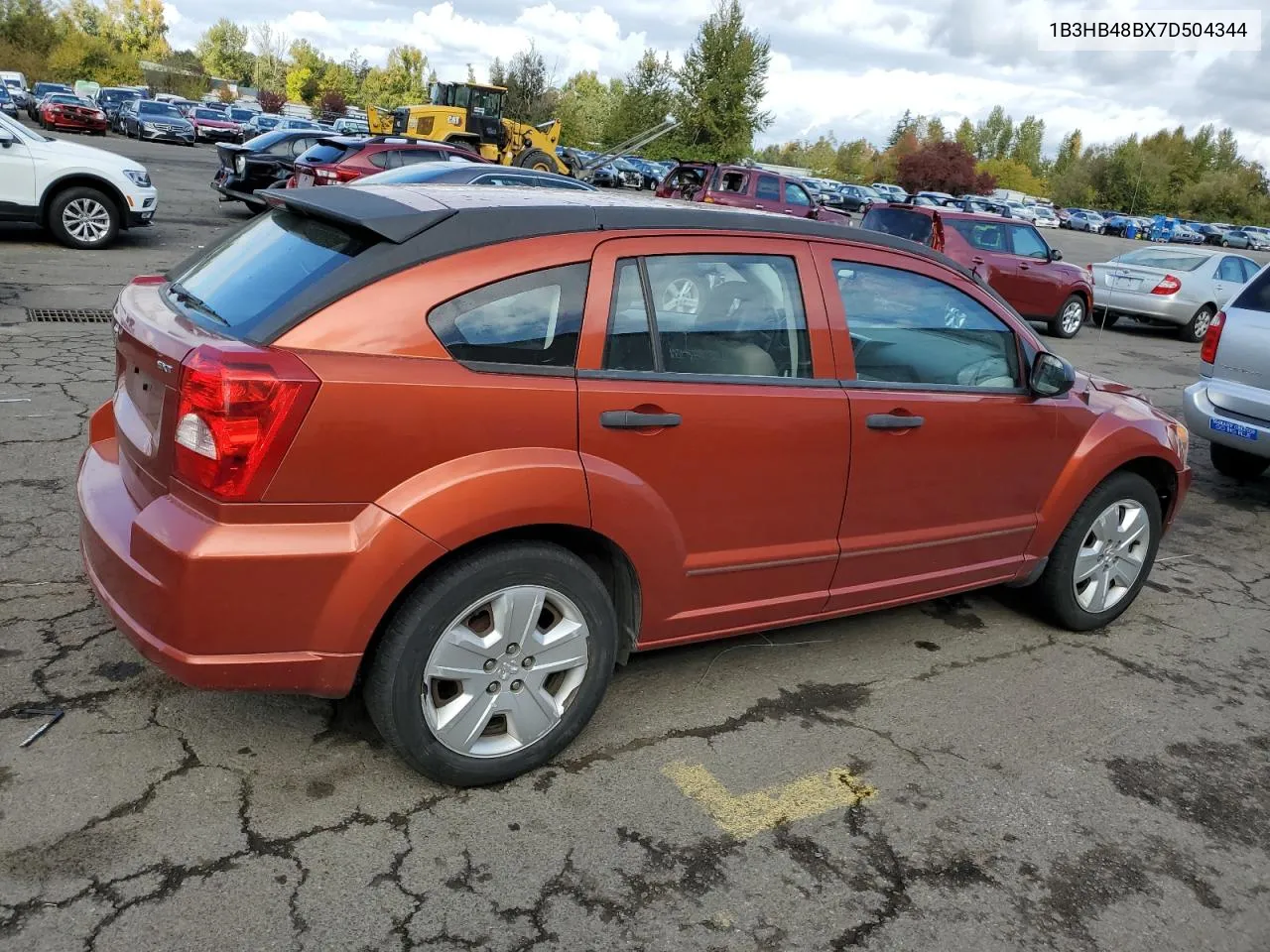 2007 Dodge Caliber Sxt VIN: 1B3HB48BX7D504344 Lot: 75885494