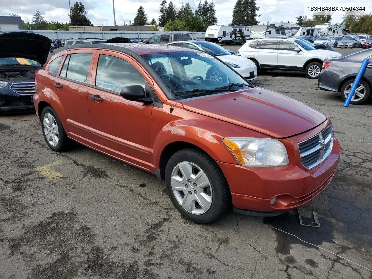 2007 Dodge Caliber Sxt VIN: 1B3HB48BX7D504344 Lot: 75885494