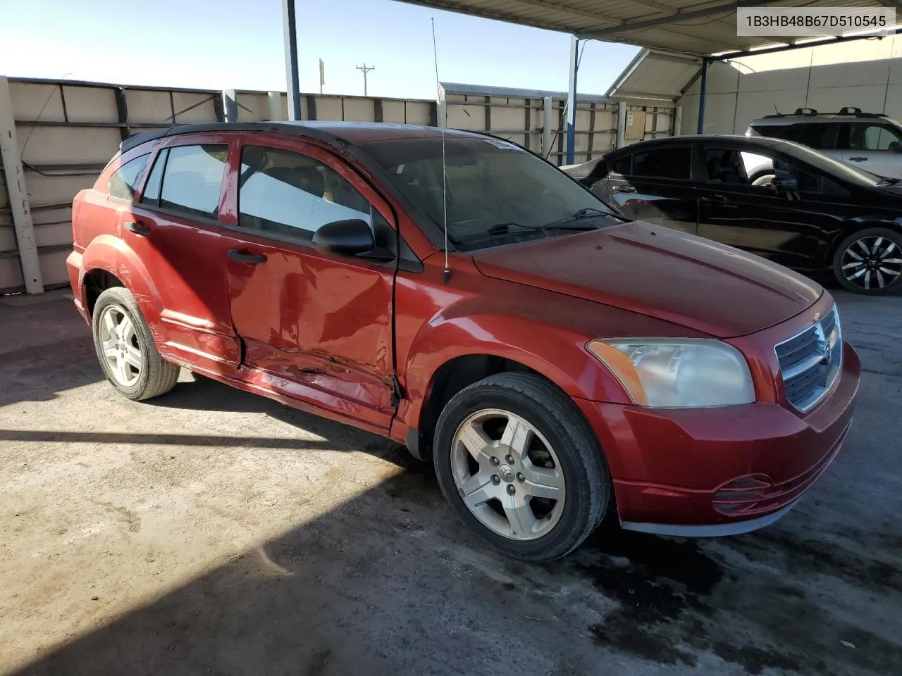 2007 Dodge Caliber Sxt VIN: 1B3HB48B67D510545 Lot: 75934674