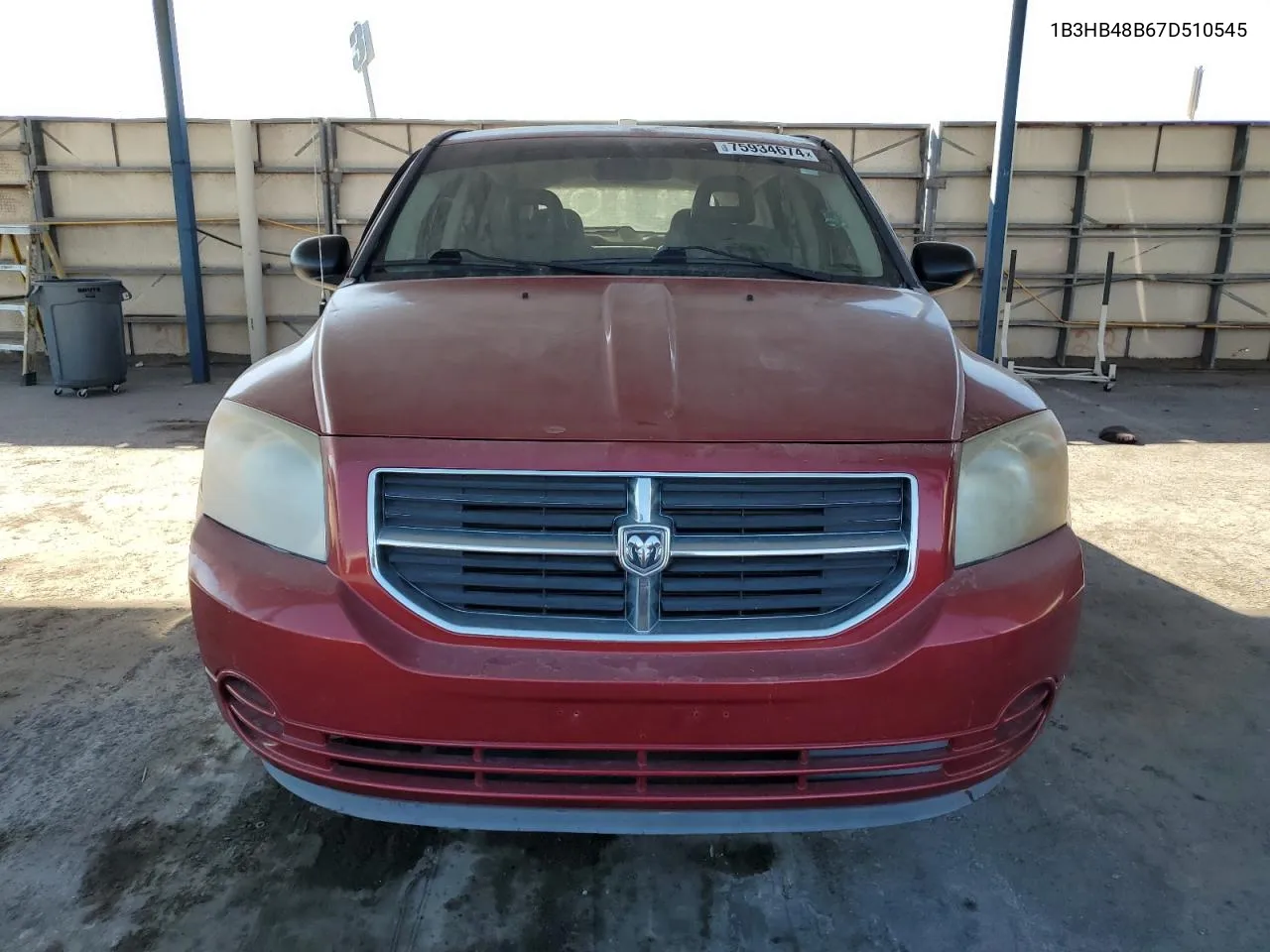 2007 Dodge Caliber Sxt VIN: 1B3HB48B67D510545 Lot: 75934674