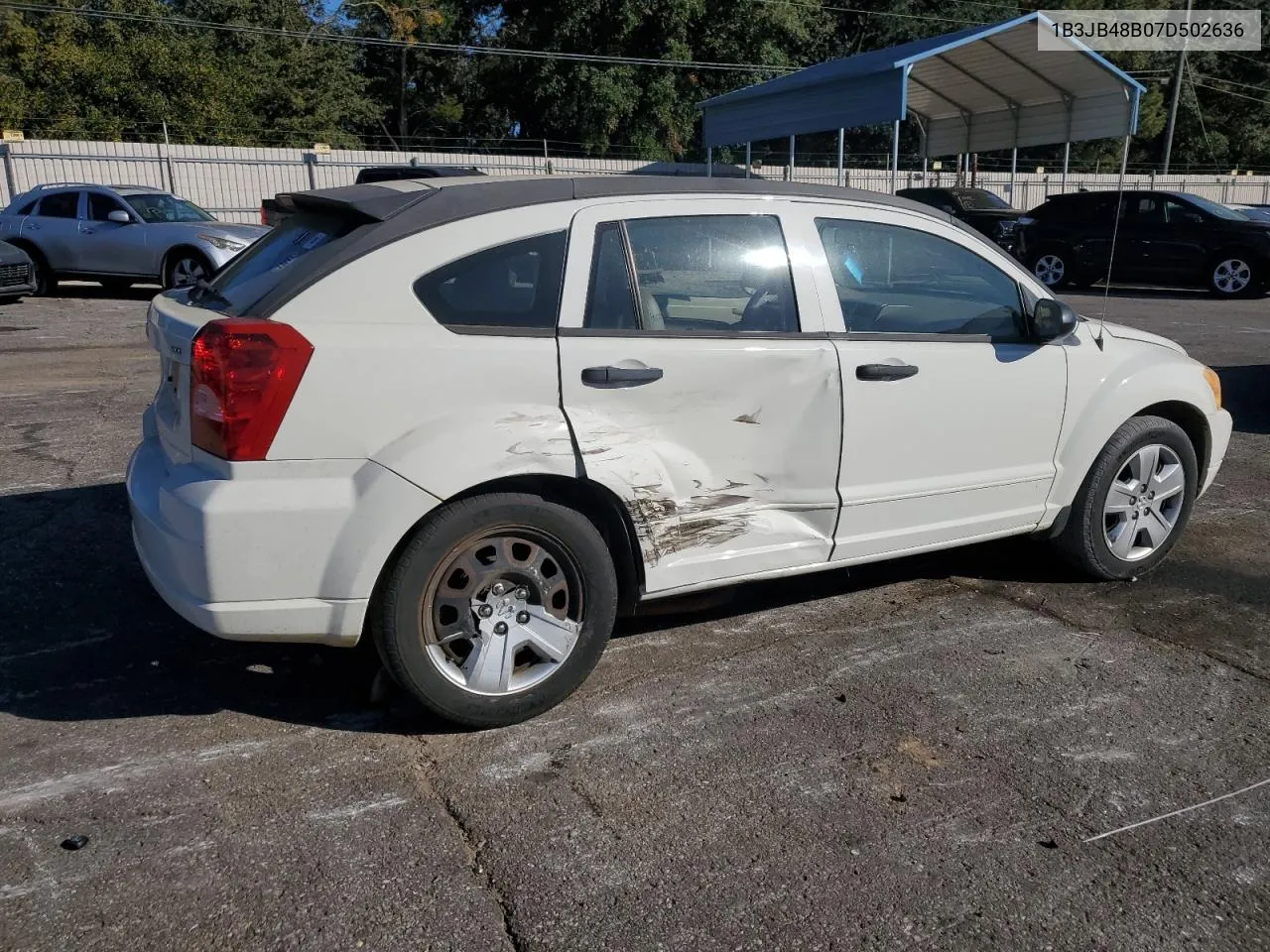 2007 Dodge Caliber Sxt VIN: 1B3JB48B07D502636 Lot: 76928234