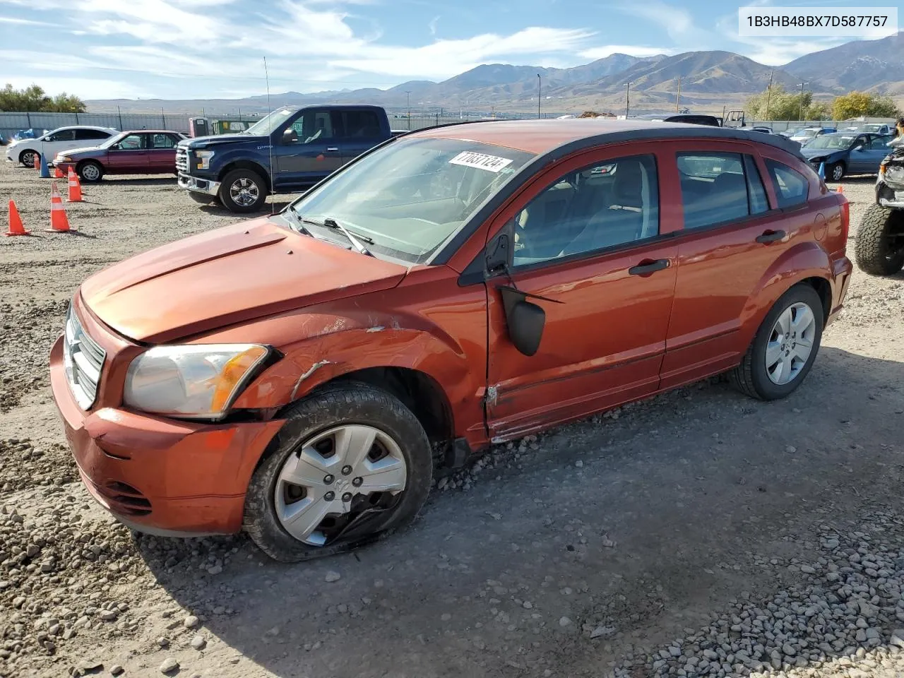 2007 Dodge Caliber Sxt VIN: 1B3HB48BX7D587757 Lot: 77037124